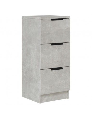 Credenza Grigio Cemento 30x30x70 cm in Legno Multistrato