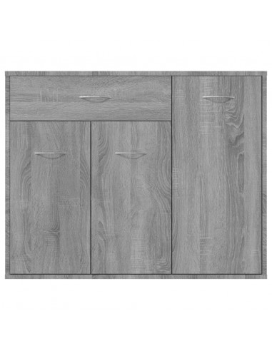 Credenza Grigio Sonoma 88x30x70 cm in Legno Ingegnerizzato