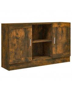 Credenza Rovere Fumo 120x30,5x70 cm in Legno Multistrato 2