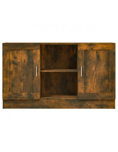Credenza Rovere Fumo 120x30,5x70 cm in Legno Multistrato