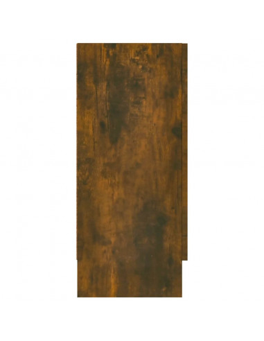 Credenza Rovere Fumo 120x30,5x70 cm in Legno Multistrato