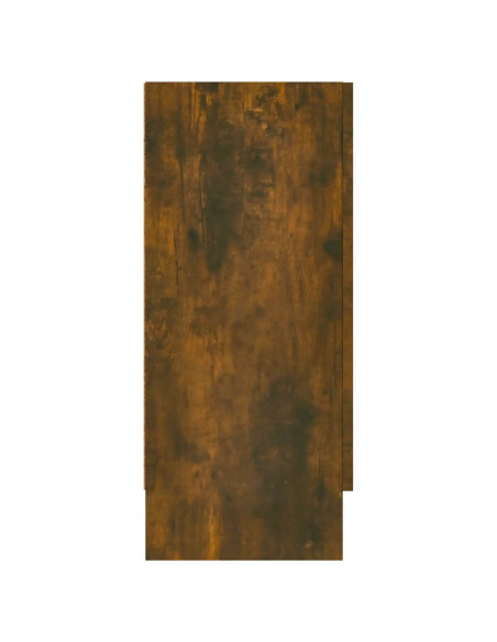 Credenza Rovere Fumo 120x30,5x70 cm in Legno Multistrato