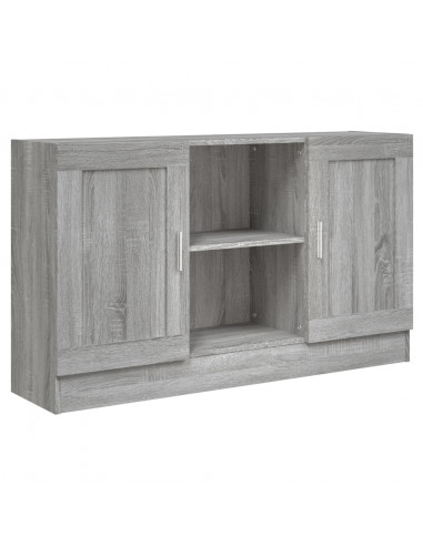 Credenza Grigio Sonoma 120x30,5x70 cm in Legno Multistrato