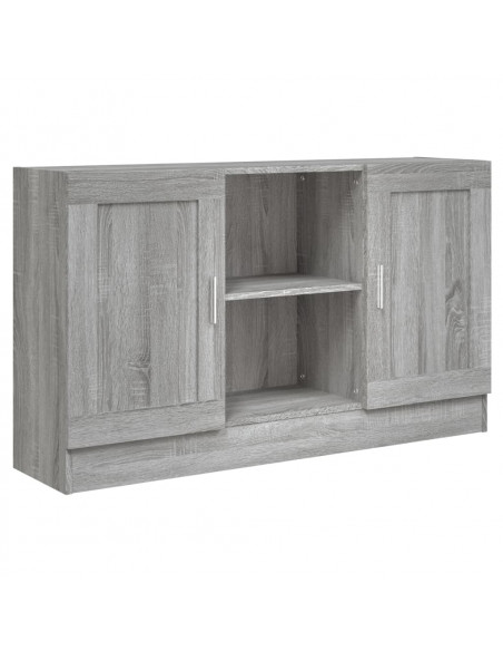 Credenza Grigio Sonoma 120x30,5x70 cm in Legno Multistrato