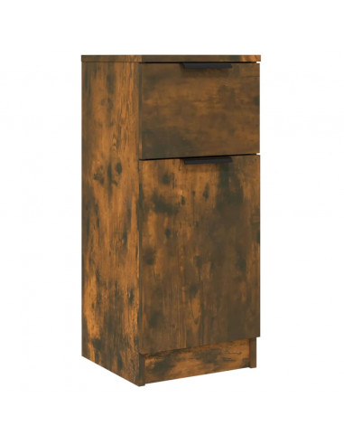 Credenza Rovere Fumo 30x30x70 cm in Legno Multistrato