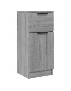 Credenza Grigio Sonoma 30x30x70 cm in Legno Multistrato 2