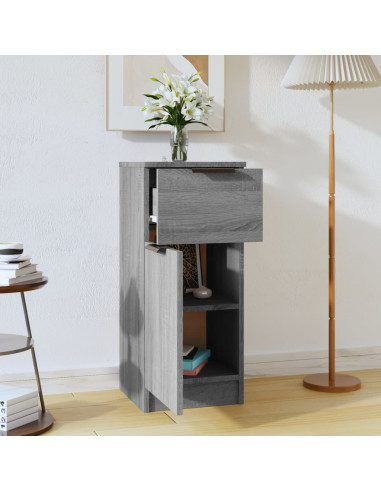 Credenza Grigio Sonoma 30x30x70 cm in Legno Multistrato