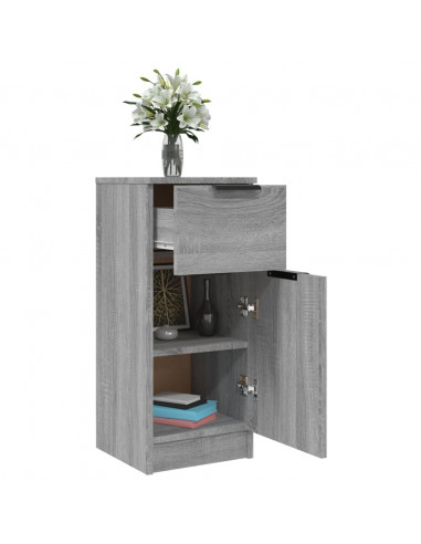 Credenza Grigio Sonoma 30x30x70 cm in Legno Multistrato
