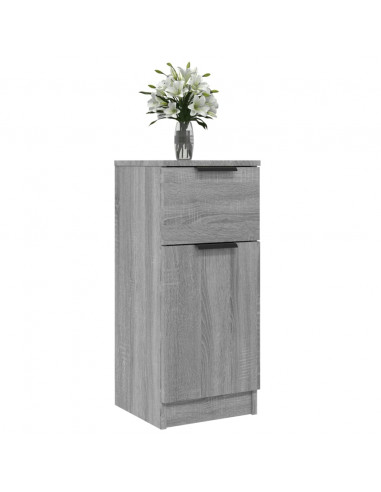 Credenza Grigio Sonoma 30x30x70 cm in Legno Multistrato