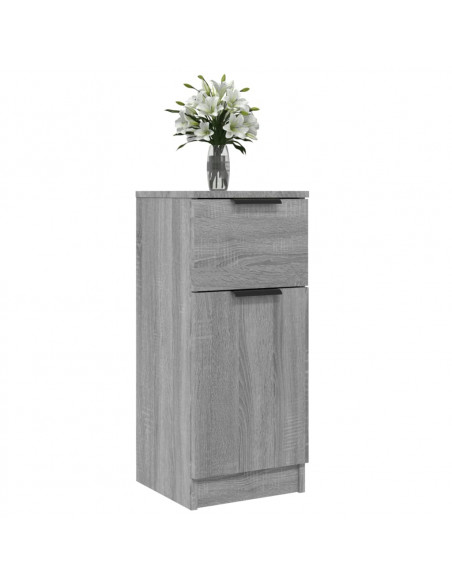 Credenza Grigio Sonoma 30x30x70 cm in Legno Multistrato