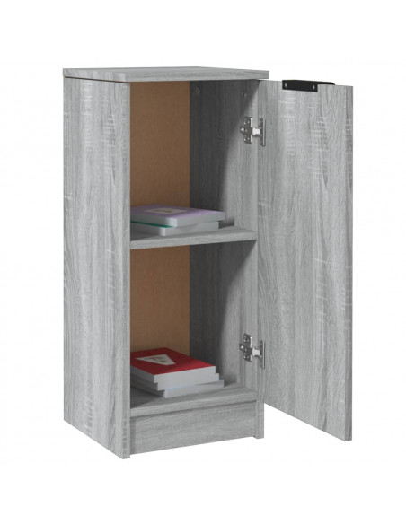 Credenze 2 pz Grigio Sonoma 30x30x70 cm in Legno Multistrato