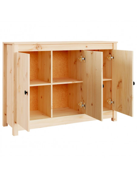 Credenza 100x35x74 cm in Legno Massello di Pino
