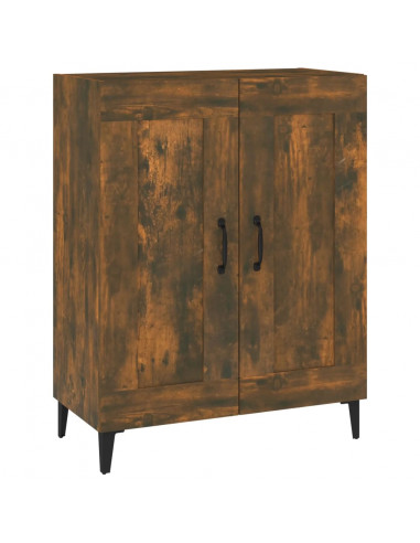 Credenza Rovere Fumo 69,5x34x90 cm in Legno Multistrato