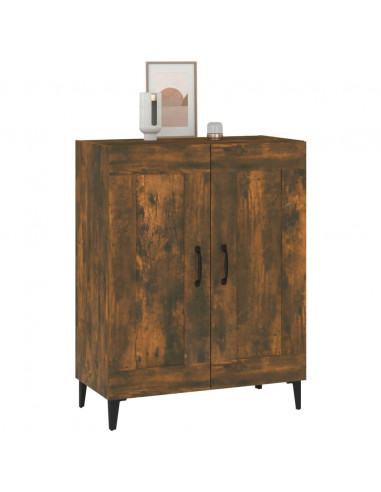 Credenza Rovere Fumo 69,5x34x90 cm in Legno Multistrato