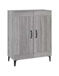 Credenza Grigio Sonoma 69,5x34x90 cm in Legno Multistrato 2