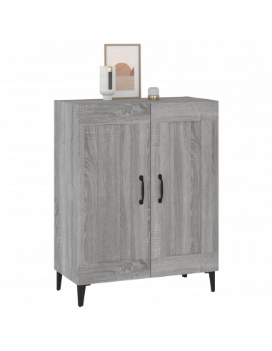 Credenza Grigio Sonoma 69,5x34x90 cm in Legno Multistrato