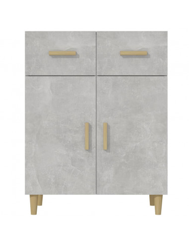 Credenza Grigio Cemento 69,5x34x89 cm in Legno Multistrato