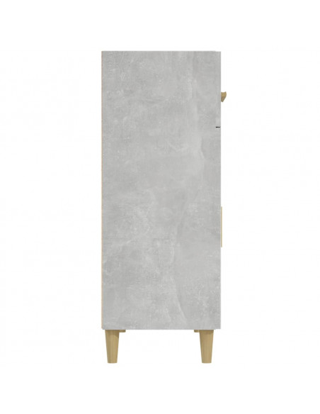 Credenza Grigio Cemento 69,5x34x89 cm in Legno Multistrato