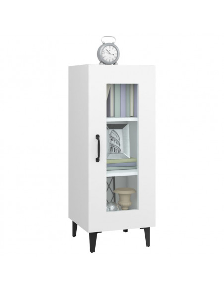 Credenza Bianca 34,5x34x90 cm in Legno Multistrato