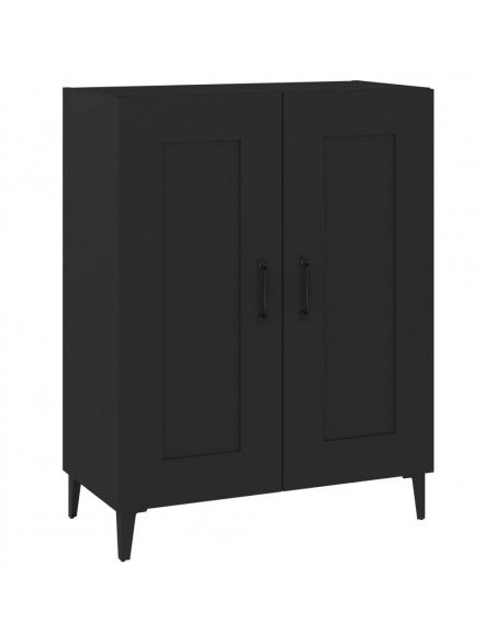 Credenza Nera 69,5x34x90 cm in Legno Multistrato