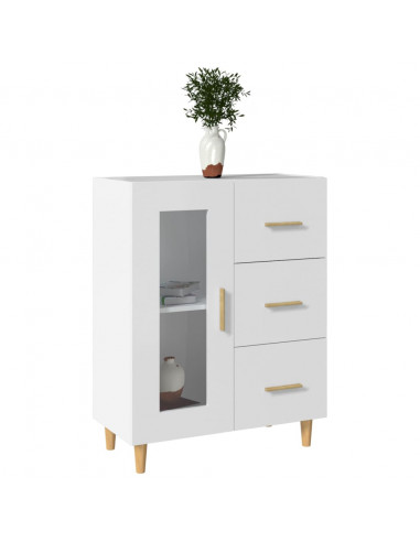 Credenza Bianca 69,5x34x90 cm in Legno Multistrato