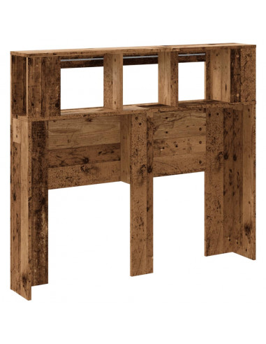 Testiera LED Legno Antico 120x18,5x103,5 cm Legno Multistrato