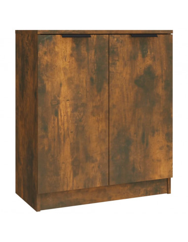 Credenze 3 pz Rovere Fumo in Legno Multistrato