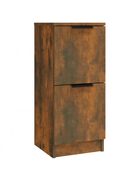 Credenze 3 pz Rovere Fumo in Legno Multistrato