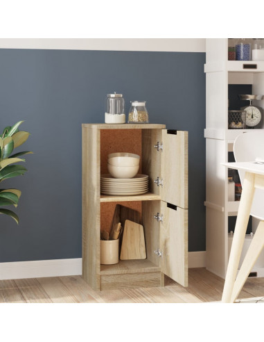 Credenza Rovere Sonoma 30x30x70 cm in Legno Multistrato