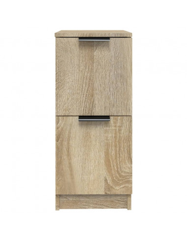 Credenze 2 pz Rovere Sonoma 30x30x70 cm in Legno Multistrato