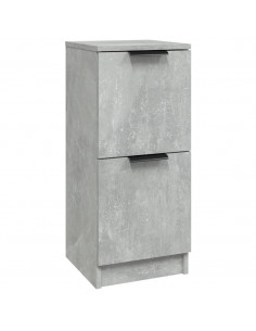 Credenza Grigio Cemento 30x30x70 cm in Legno Multistrato 2