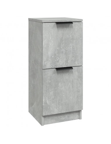 Credenza Grigio Cemento 30x30x70 cm in Legno Multistrato