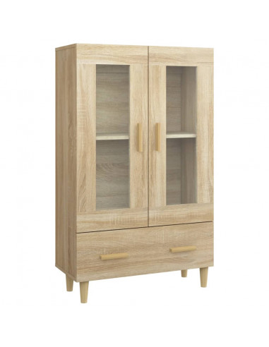 Credenza Rovere Sonoma 70x31x115 cm in Legno Multistrato