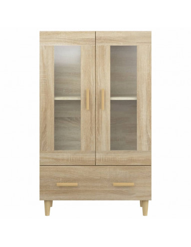 Credenza Rovere Sonoma 70x31x115 cm in Legno Multistrato
