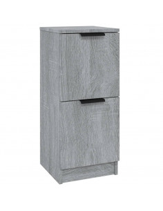 Credenza Grigio Sonoma 30x30x70 cm in Legno Multistrato 2