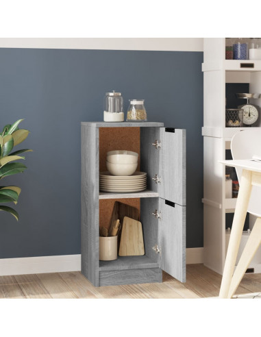 Credenza Grigio Sonoma 30x30x70 cm in Legno Multistrato