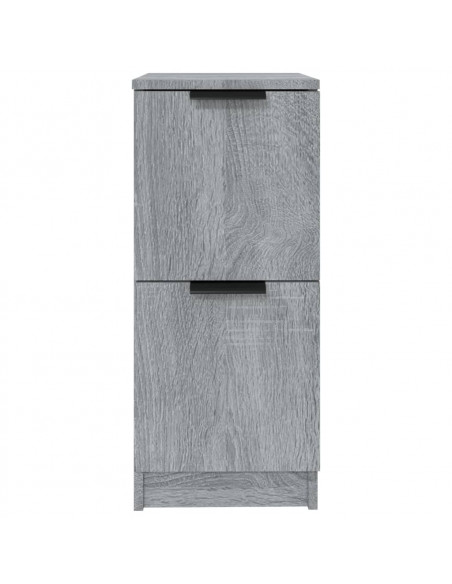 Credenze 2 pz Grigio Sonoma 30x30x70 cm in Legno Multistrato