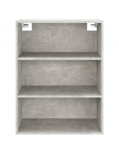 Armadietto Pensile a Parete Grigio Cemento 69,5x32,5x90 cm