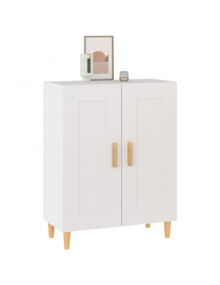 Credenza Bianca 69,5x34x90 cm in Legno Multistrato