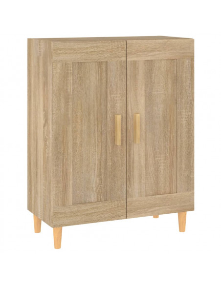 Credenza Rovere Sonoma 69,5x34x90 cm in Legno Multistrato
