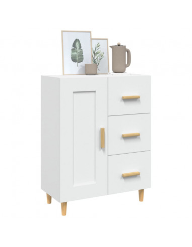 Credenza Bianca 69,5x34x90 cm in Legno Multistrato