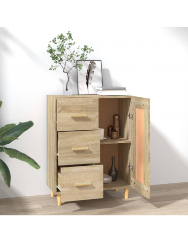 Credenza Rovere Sonoma 69,5x34x90 cm in Legno Multistrato