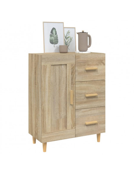 Credenza Rovere Sonoma 69,5x34x90 cm in Legno Multistrato