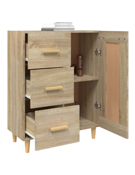 Credenza Rovere Sonoma 69,5x34x90 cm in Legno Multistrato