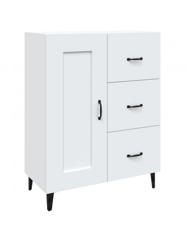 Credenza Bianca 69,5x34x90 cm in Legno Multistrato