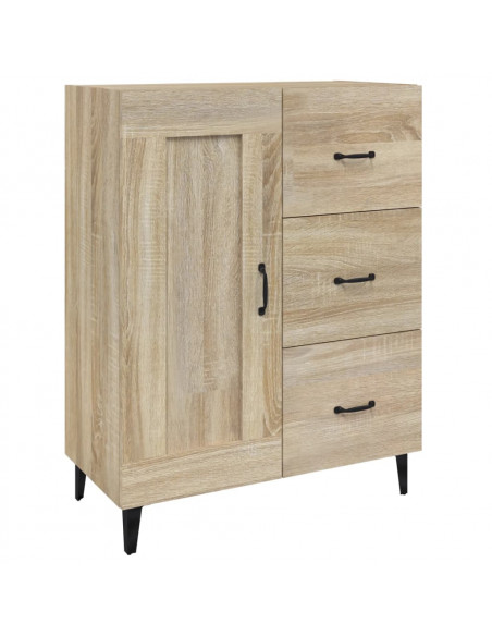 Credenza Rovere Sonoma 69,5x34x90 cm in Legno Multistrato