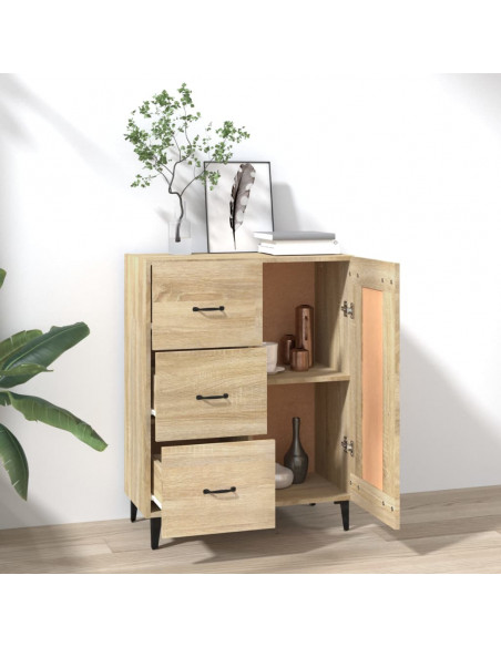 Credenza Rovere Sonoma 69,5x34x90 cm in Legno Multistrato