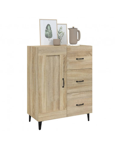 Credenza Rovere Sonoma 69,5x34x90 cm in Legno Multistrato