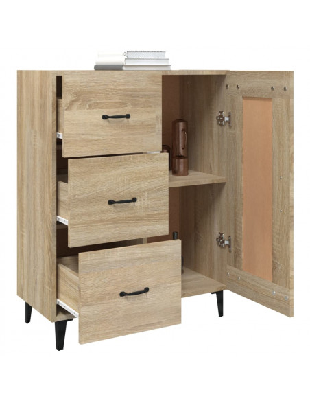 Credenza Rovere Sonoma 69,5x34x90 cm in Legno Multistrato