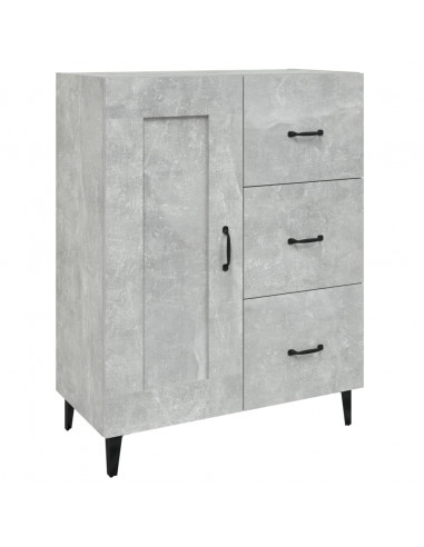 Credenza Grigio Cemento 69,5x34x90 cm in Legno Multistrato
